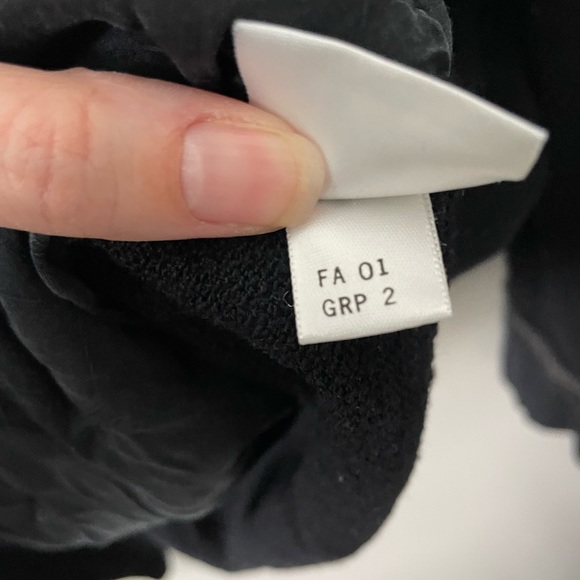 ST. JOHN Collection Knit Black Blazer Leather Trim Size 10 - Picture 10 of 17